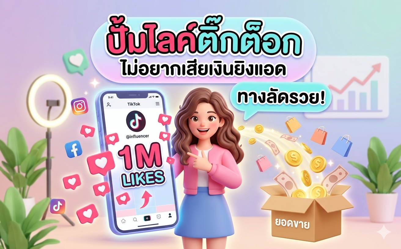 ส่อง! เทรนด์การตลาดมาแรง ปั้มไลค์ติ๊กต็อก ไม่อยากเสียเงินยิงแอด ให้ฟังทางนี้