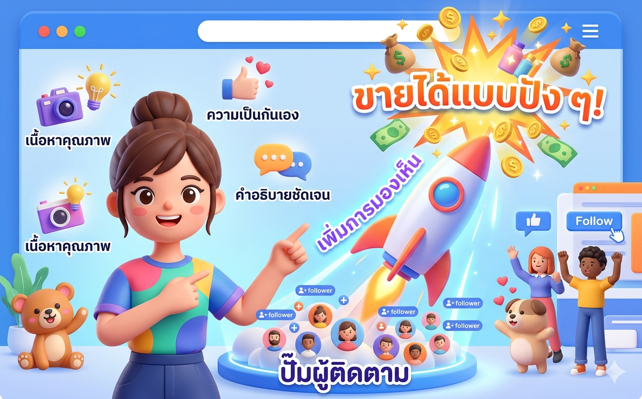 ปั๊มผู้ติดตามเพิ่มการมองเห็นทำให้ขายได้แบบปัง ๆ