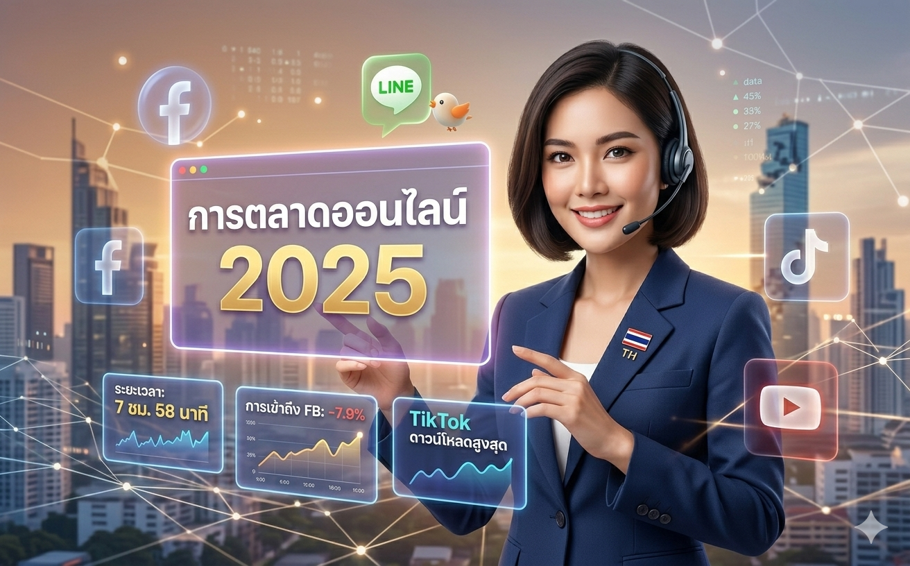 อัปเดตข้อมูลสำคัญ สำหรับทำการตลาดออนไลน์ประจำปี 2025
