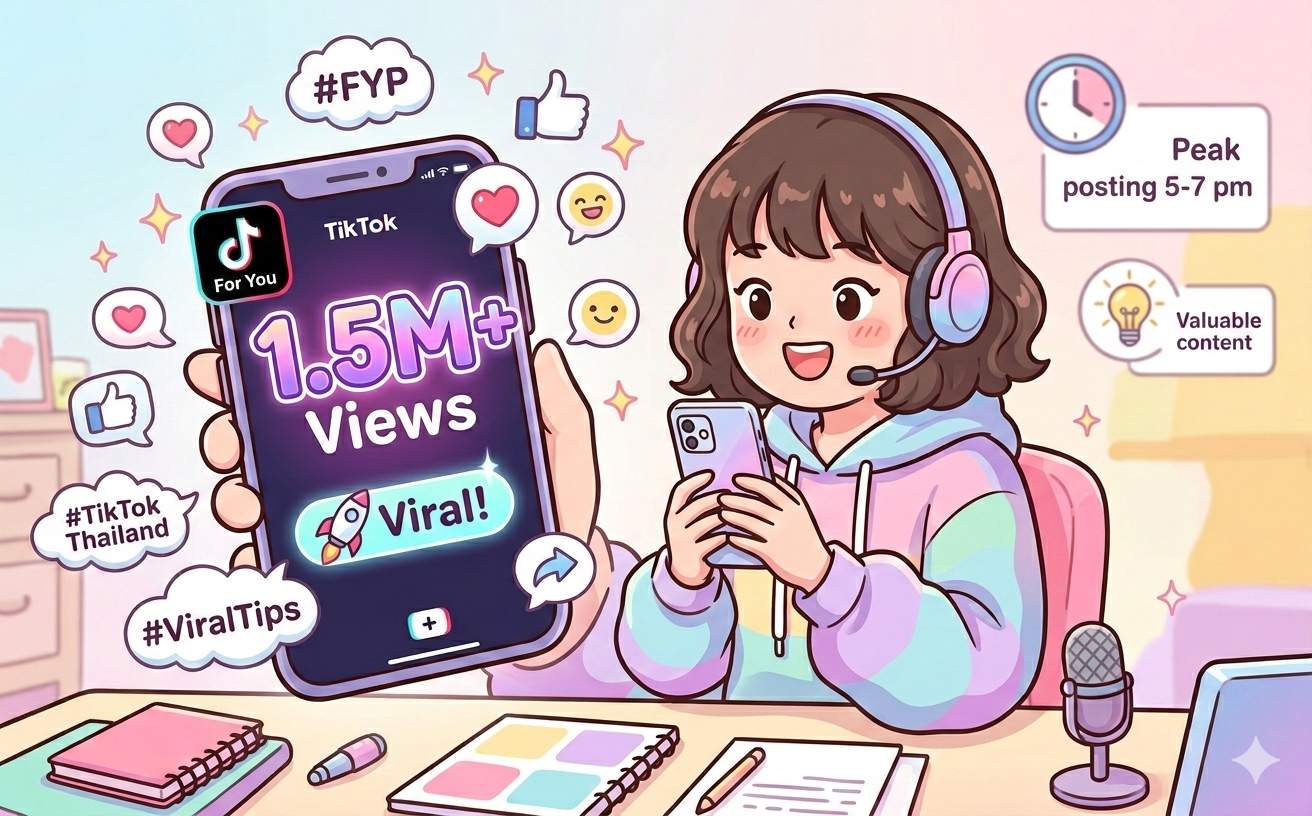 การเพิ่มยอดวิว TikTok: เทคนิคปั้นวิดีโอให้ไวรัลแบบมือโปร