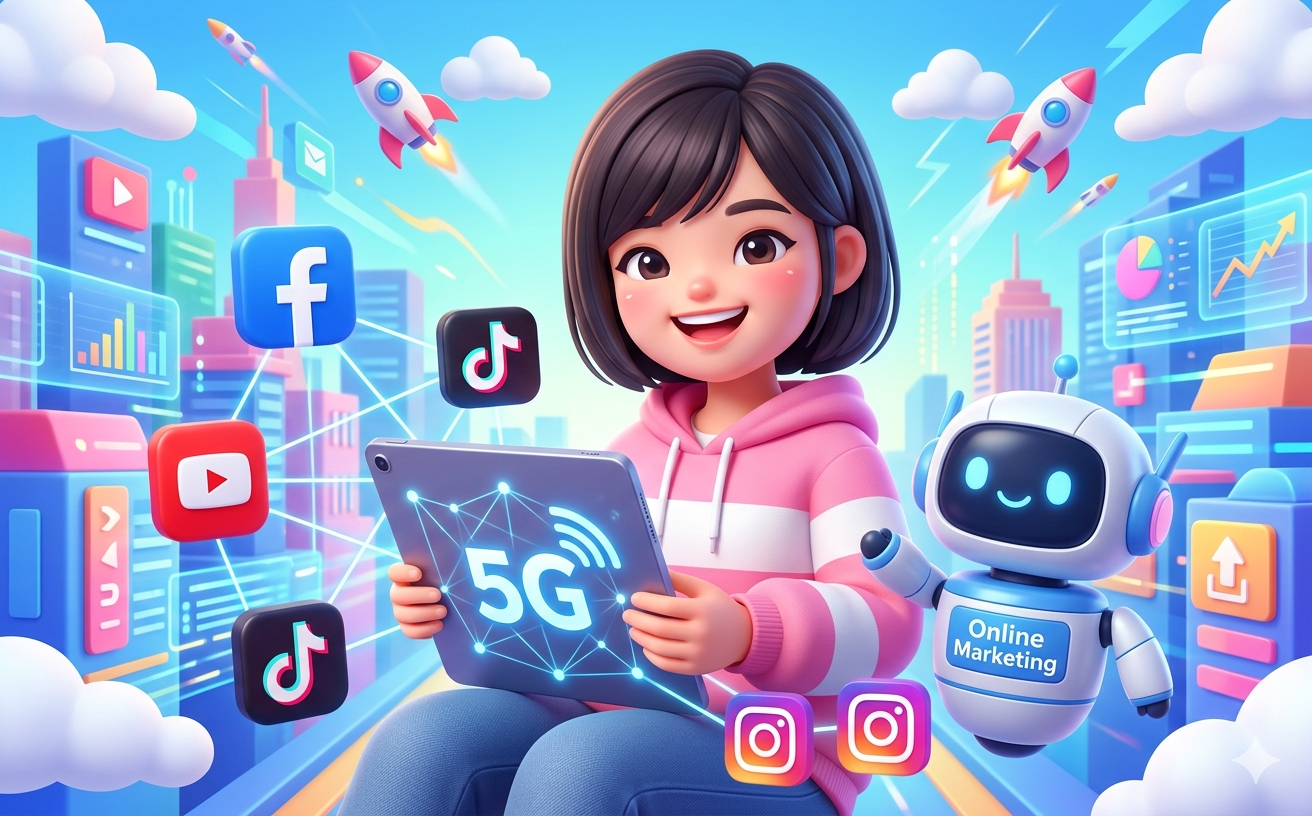 รวมเรื่องน่ารู้การตลาดออนไลน์ (Online Marking) ในยุค 5G